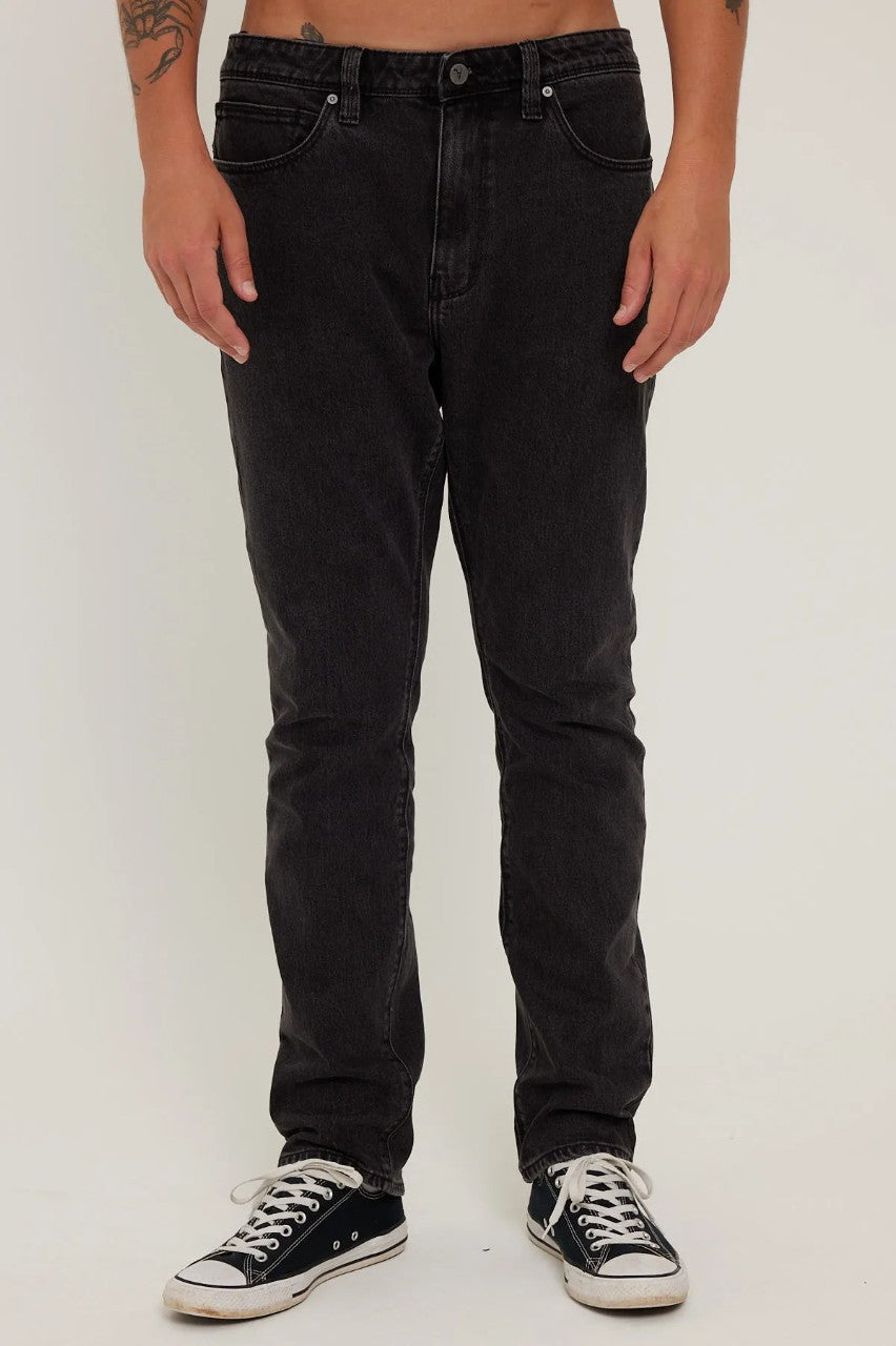 Abrand A Straight Jean Gimme Danger - Washed Black