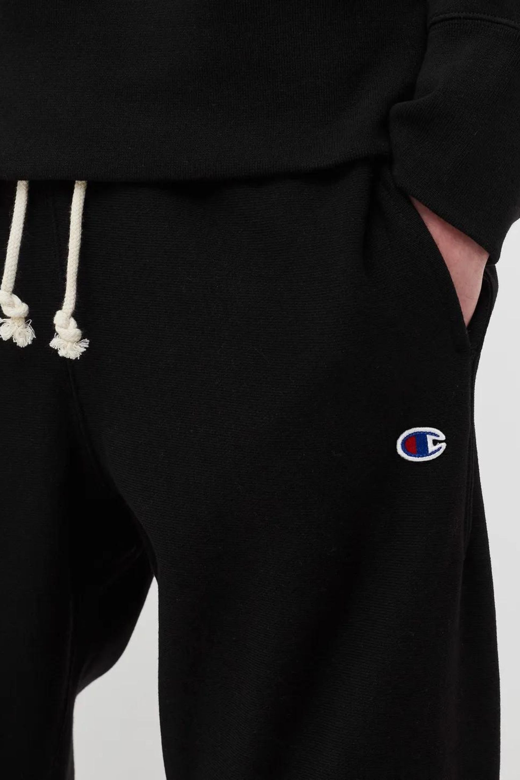 Champions C Logo Cuff Mens Pant in Black