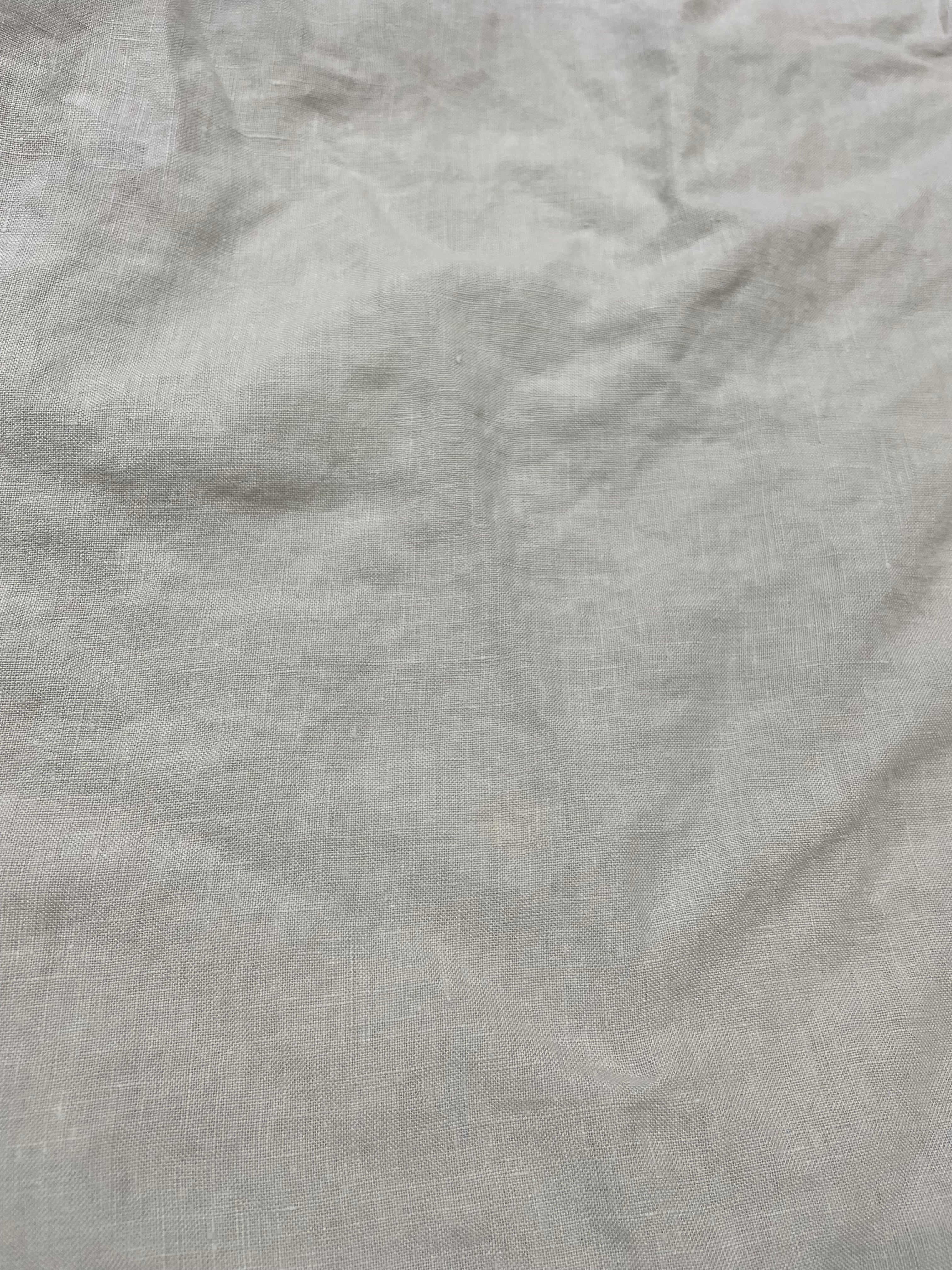 Linen Euro Pillowcase Single - Fog - SECONDS