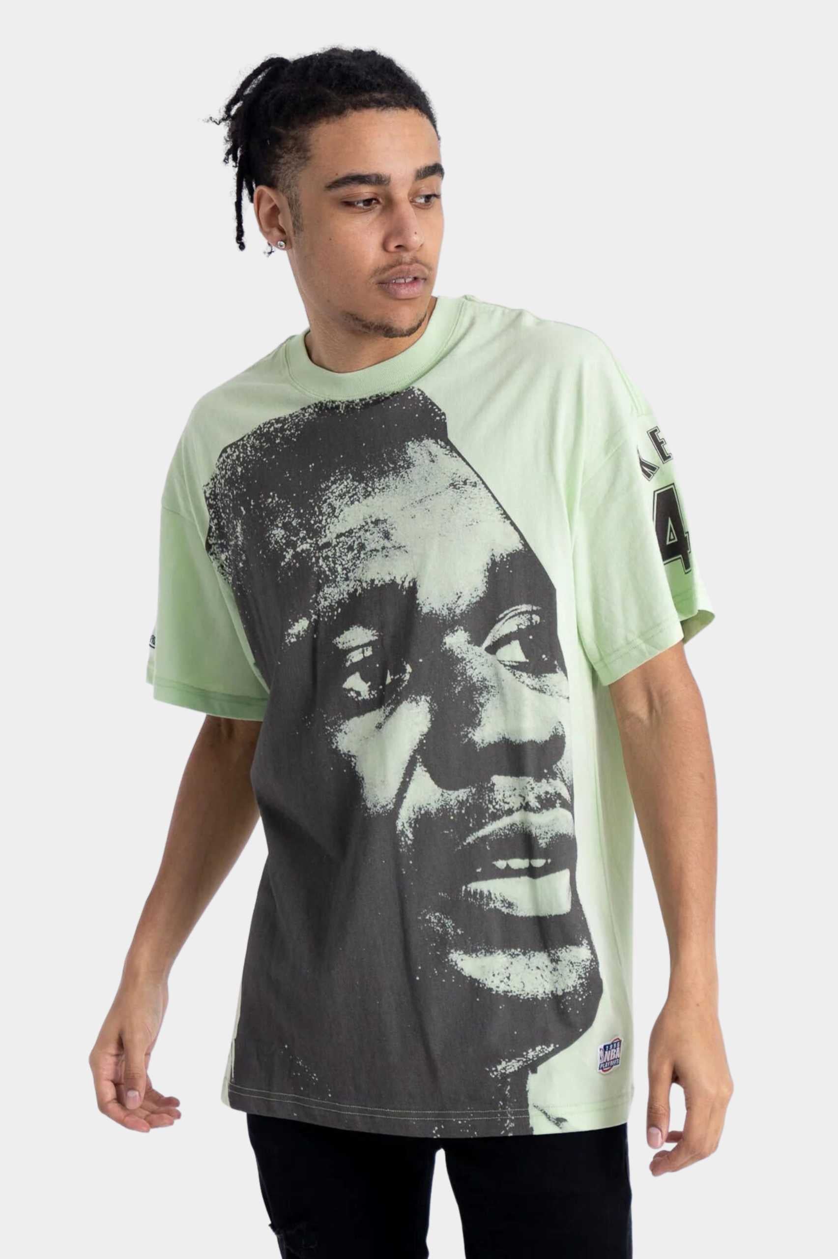 Mitchell Ness Seattle Supersonics Shawn Kemp Big Face Tee Unisex