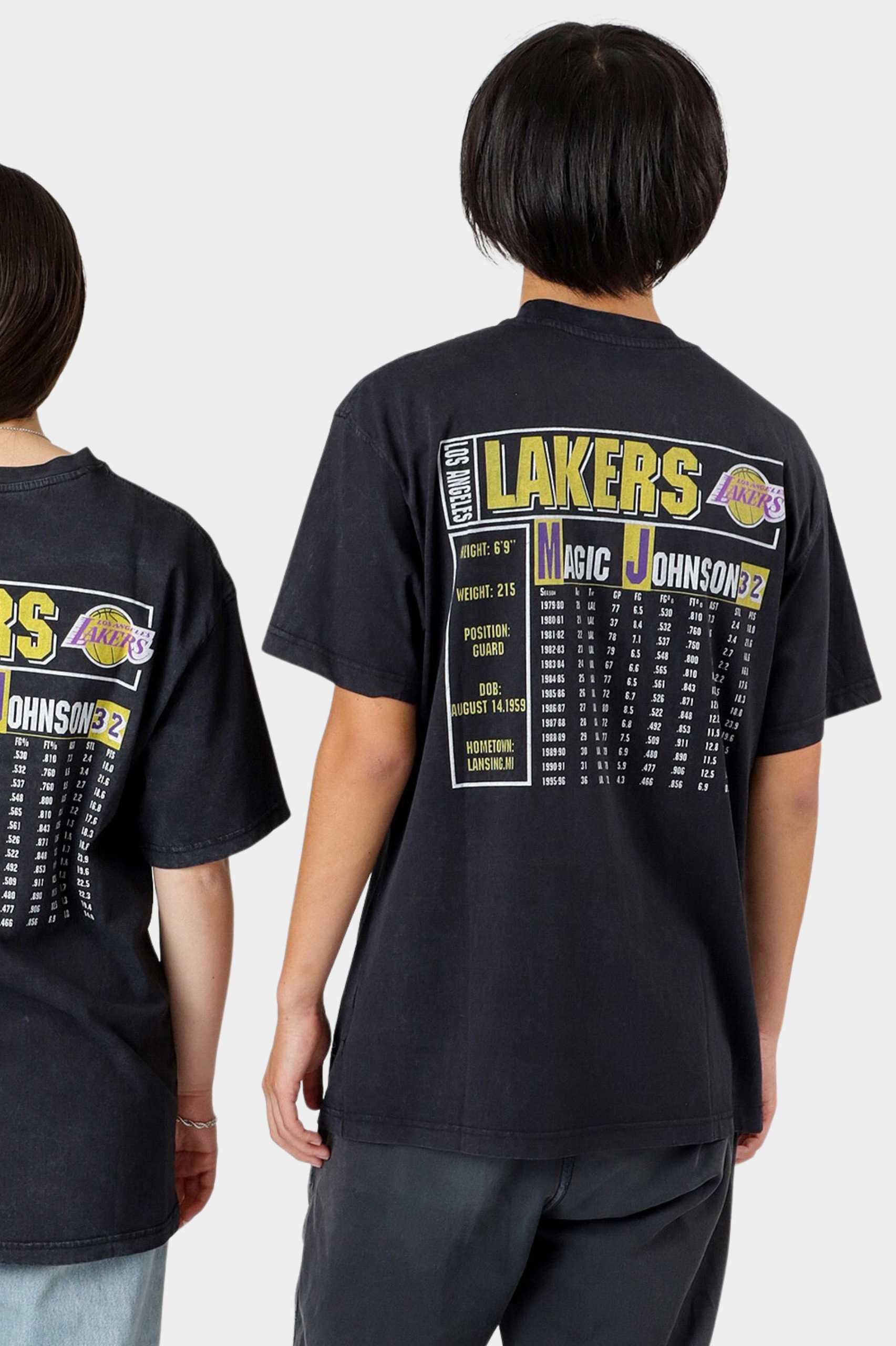 Mitchell & Ness Vintage Trading Cards Lakers Unisex Tee