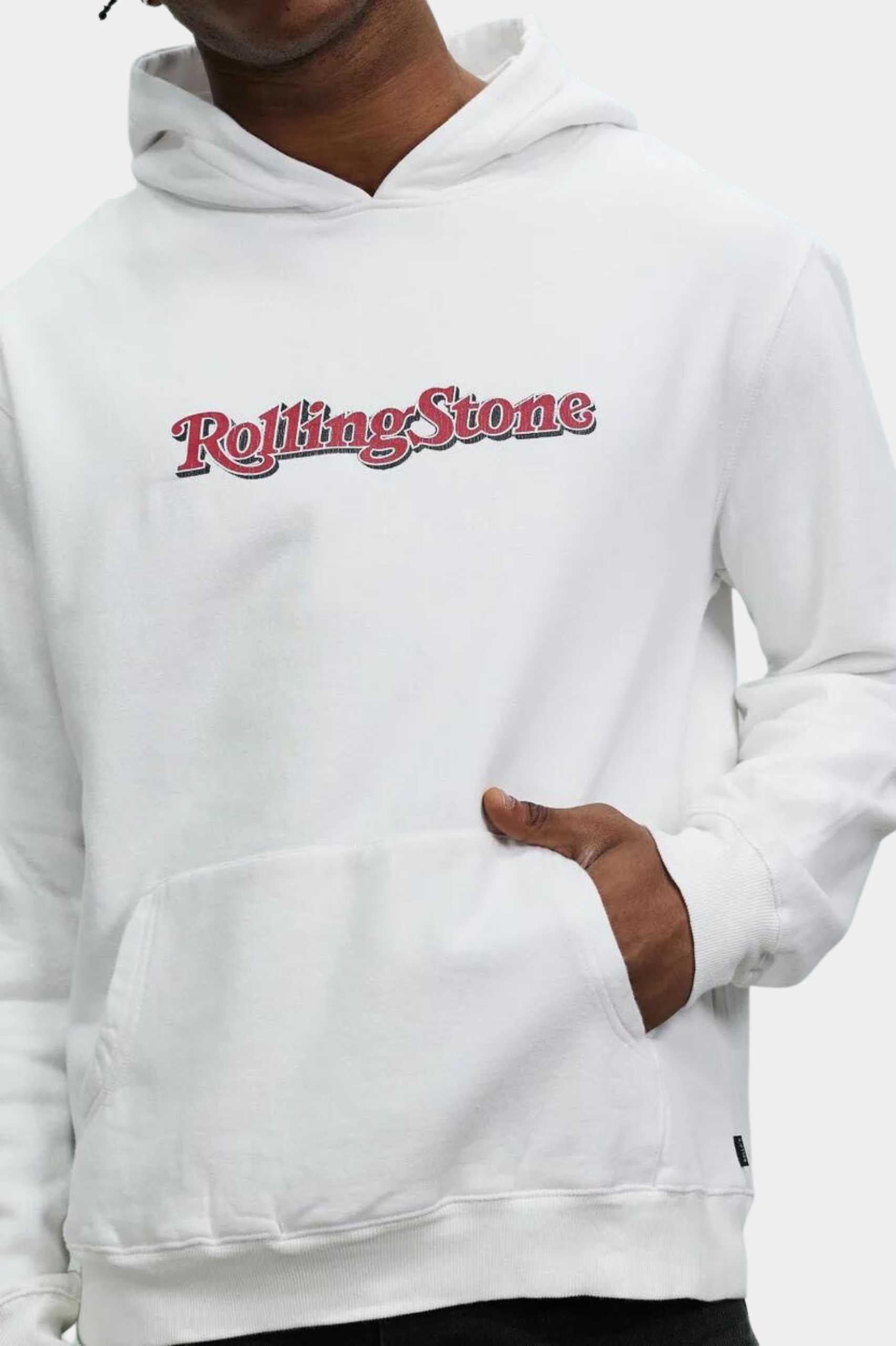 Rolla's Rolling Stone Hoodie in White