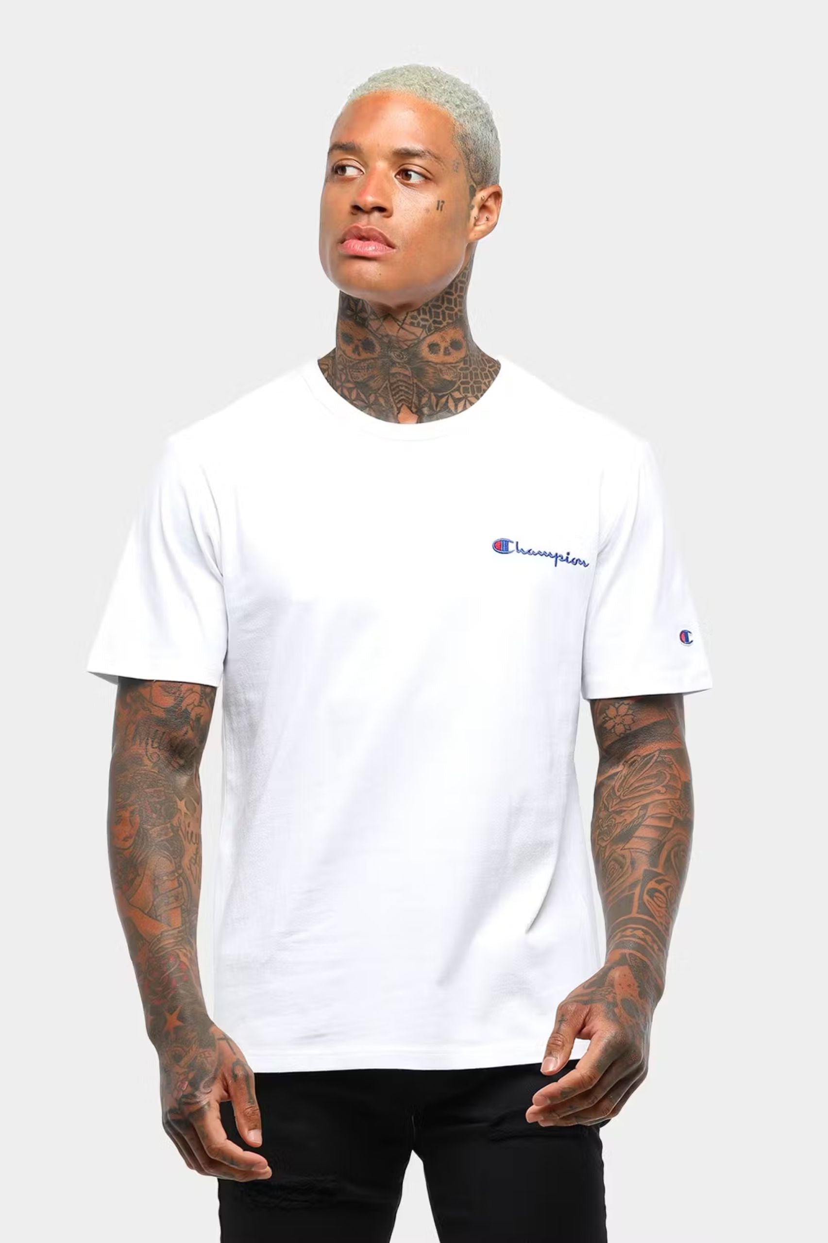 Champion Mens Heritage Tee in White