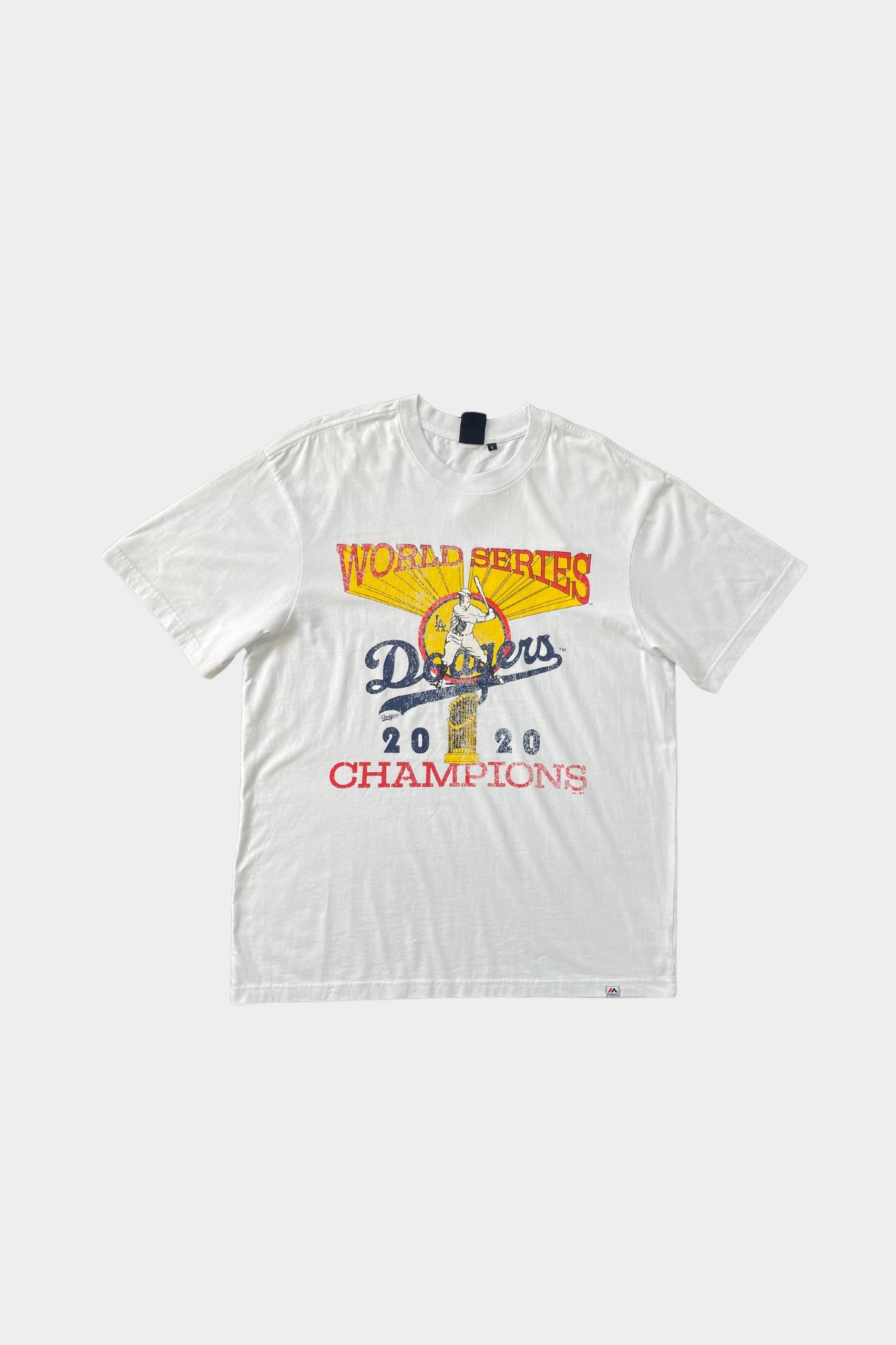 Majestic L.A Dodgers 'World Series Champs' Tee - White