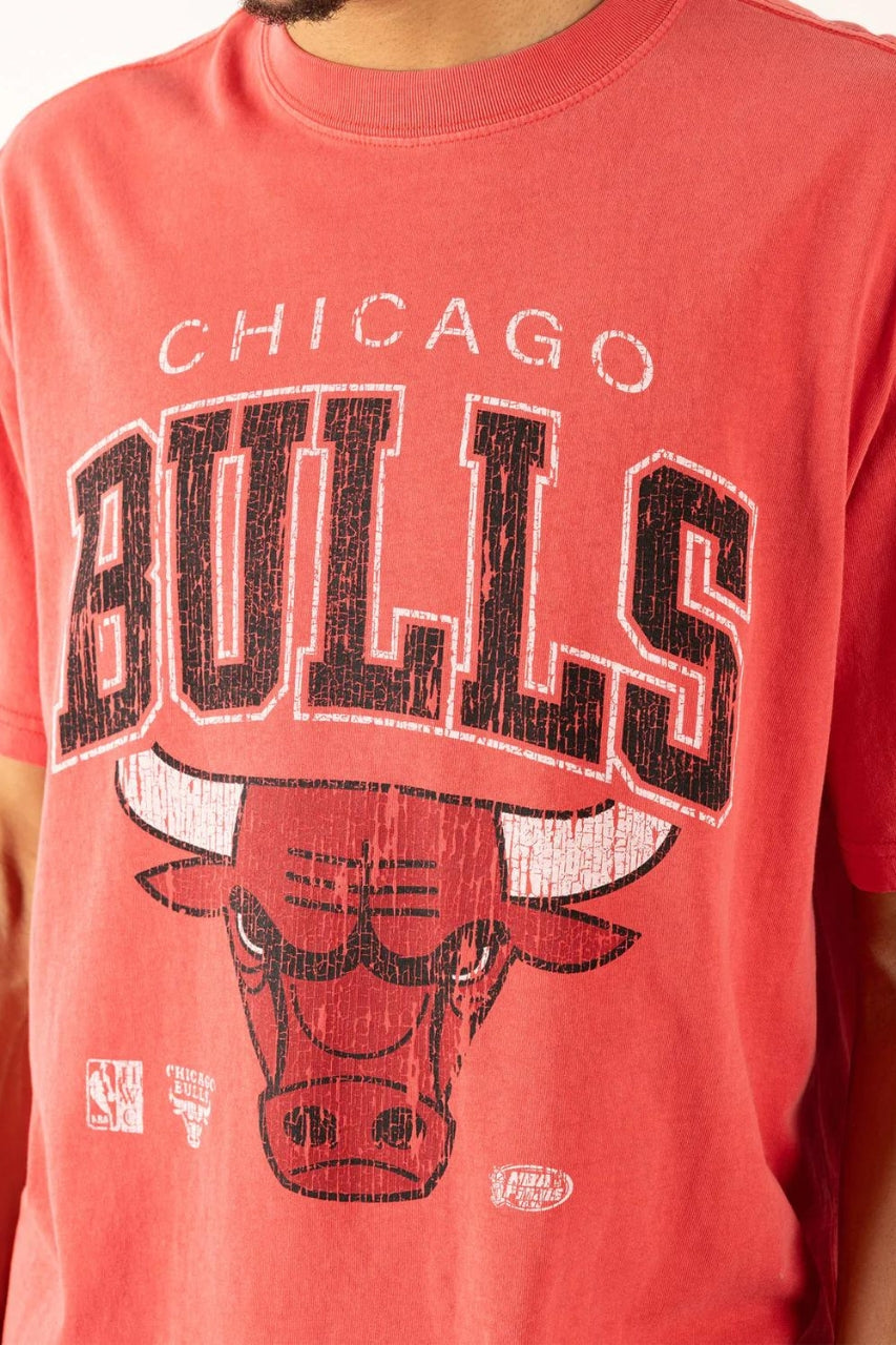 Mitchell & Ness Chicago Bulls XL Arch Tee - Red