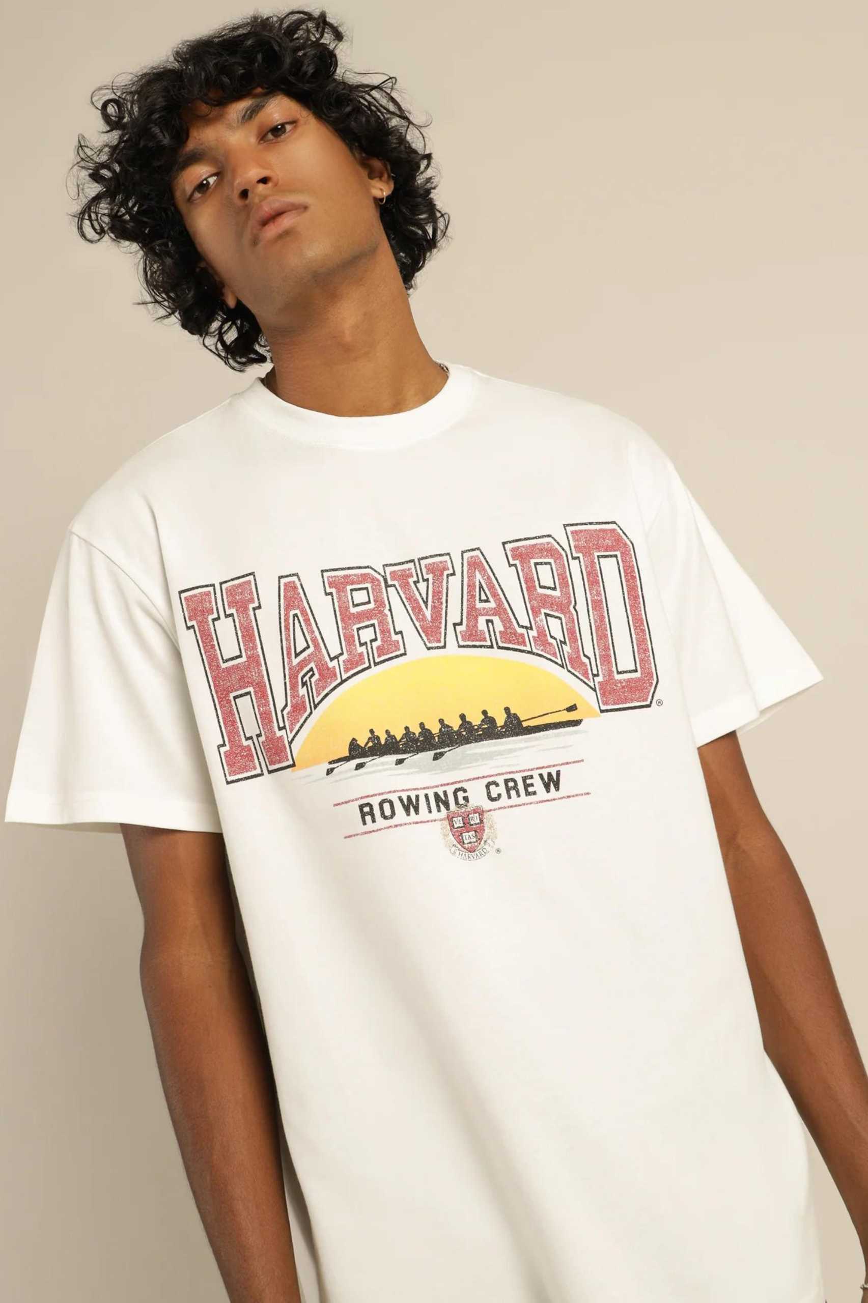 NCAA Harvard Vintage Sunset Tee Unisex