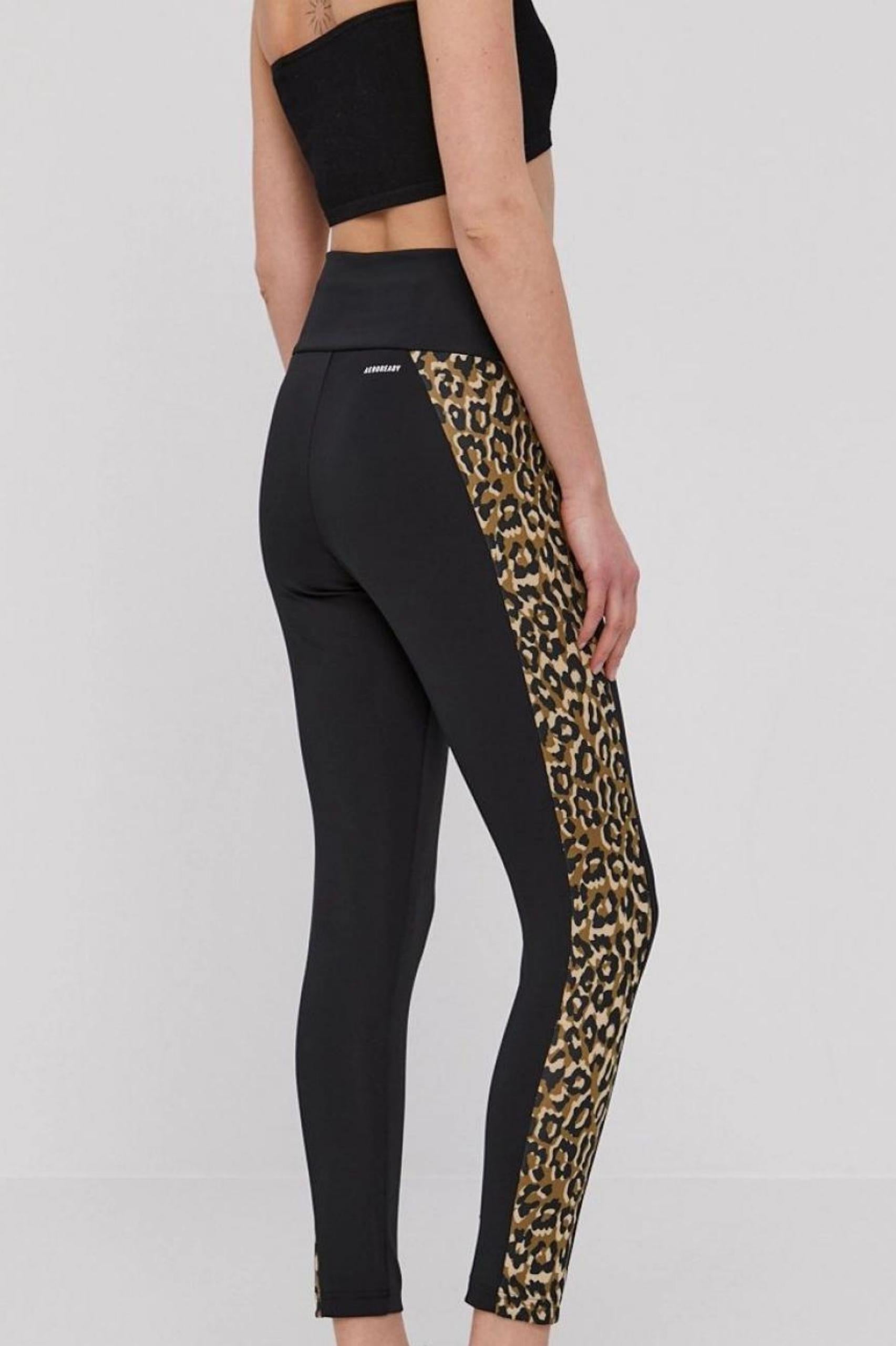 Adidas Womens Aeroready Leopard Print 7/8 Leggings