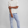 Abrand Mens A Slim Sessions Jean in Bleached Vintage Blue