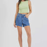 Abrand Womens A Venice Short Chantell in Mid Vintage Blue