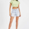 Abrand Womens A Venice Short Millie in Bleached Vintage Blue