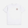 Brixton Mens Crest II S/S Standard Tee in White/Aloha Red
