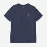 Brixton Mens Oath V S/S Standard Tee in Washed Navy