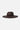 Brixton Womens Jo Straw Frayed Fedora in Deep Brown