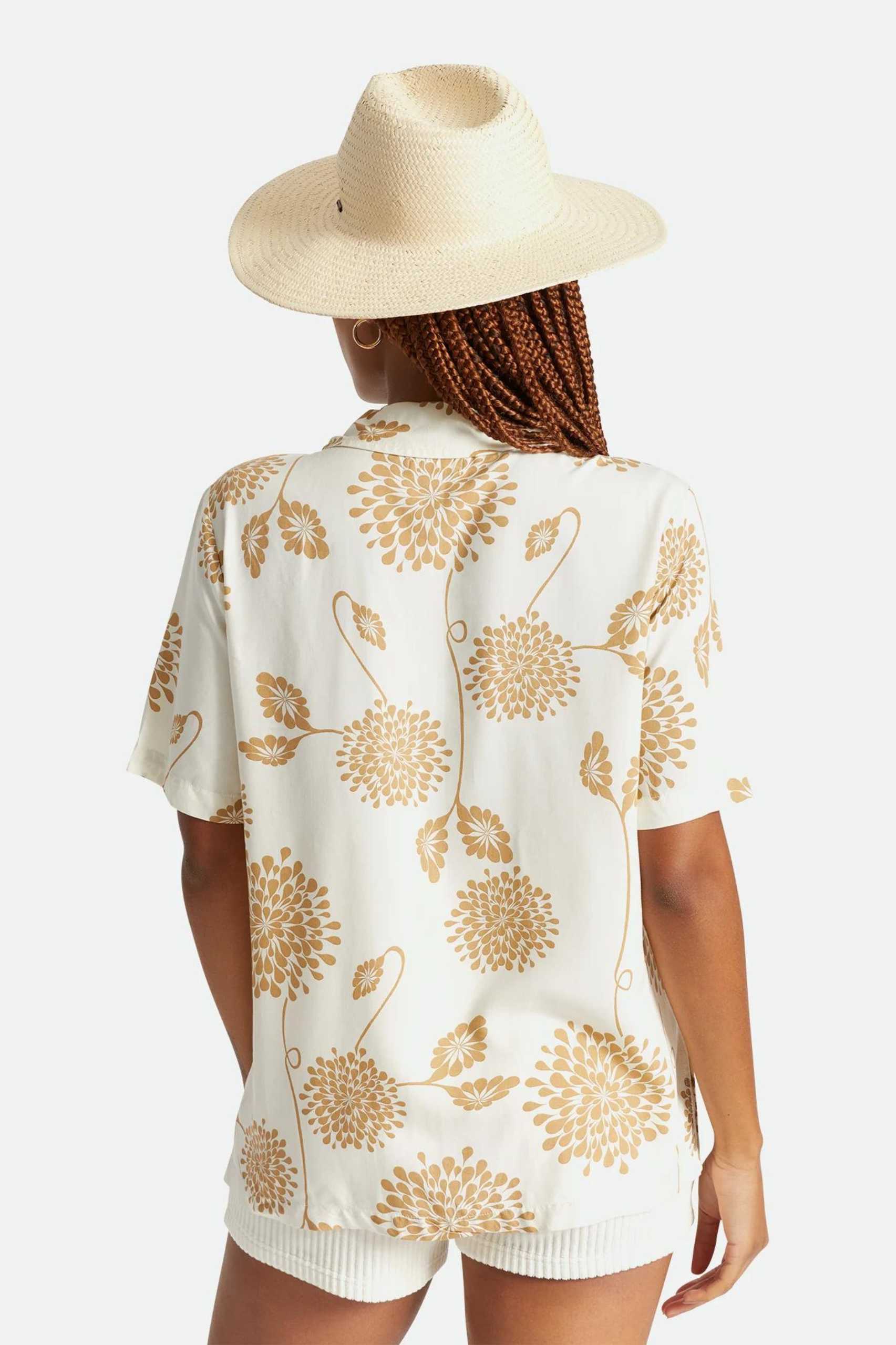 Brixton Womens Seaside Sun Hat in Natural