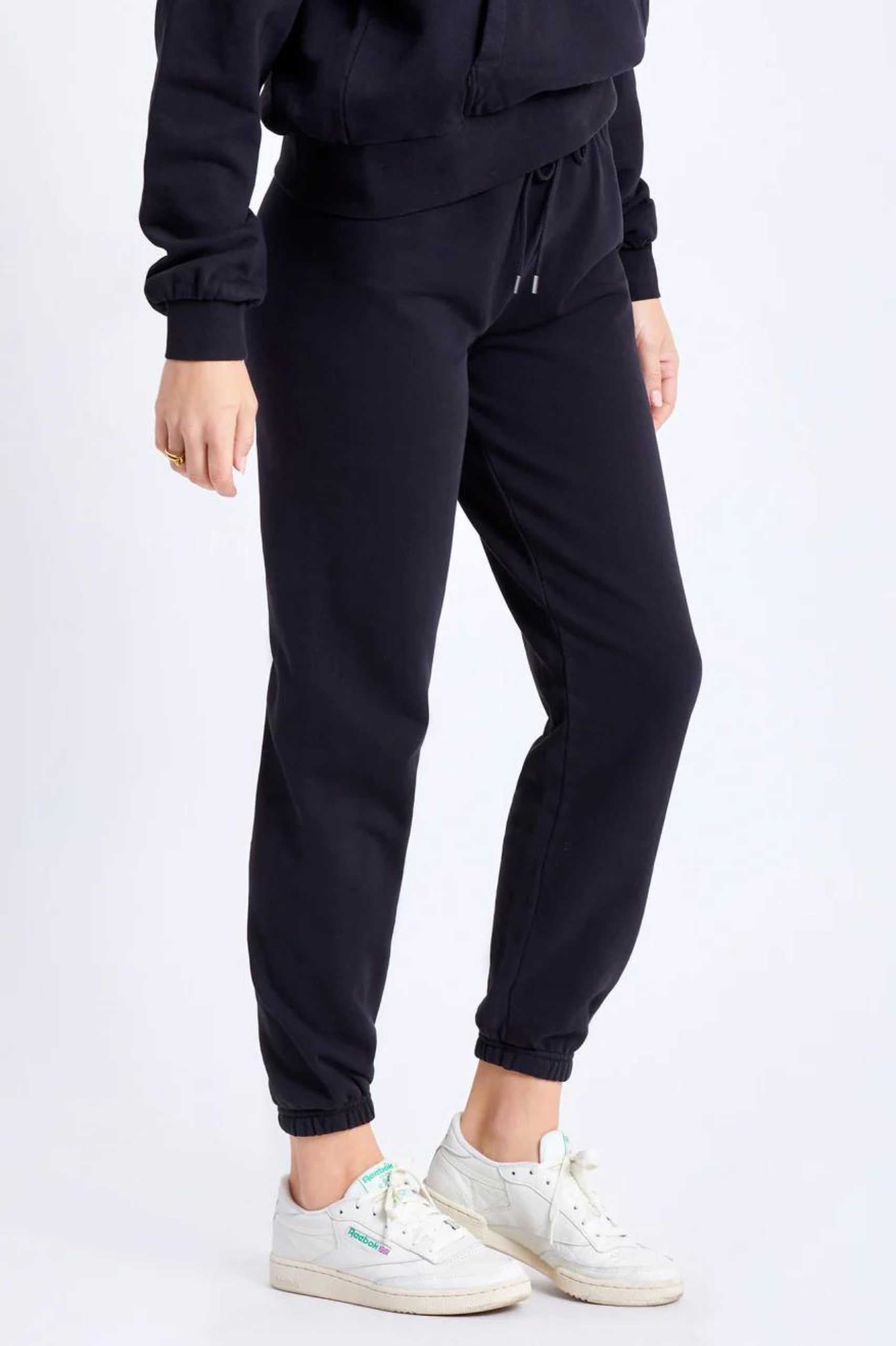 Brixton Womens Vintage French Terry Dye Sweatpant in Black