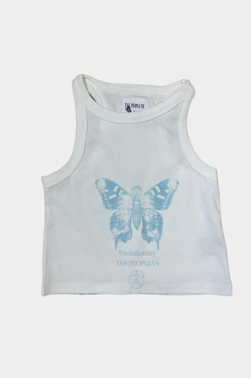 The People Vs Womens Butterfly Crop Tank Sample