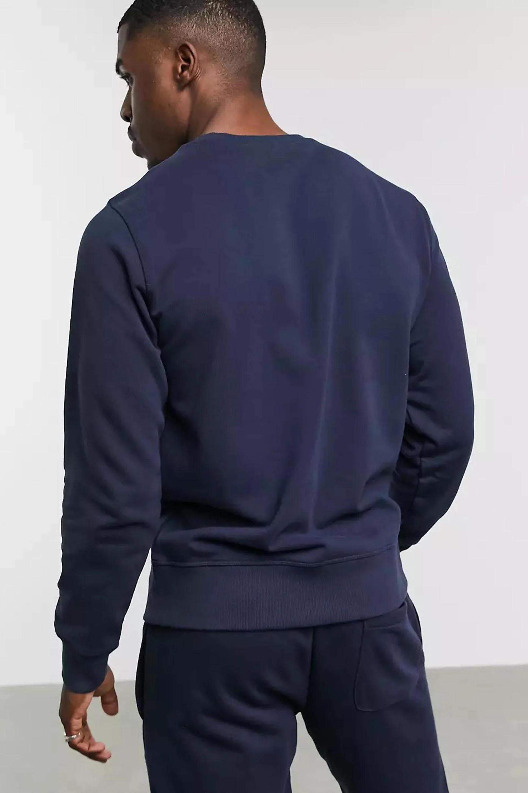 Champion Unisex Script Crew in Navy