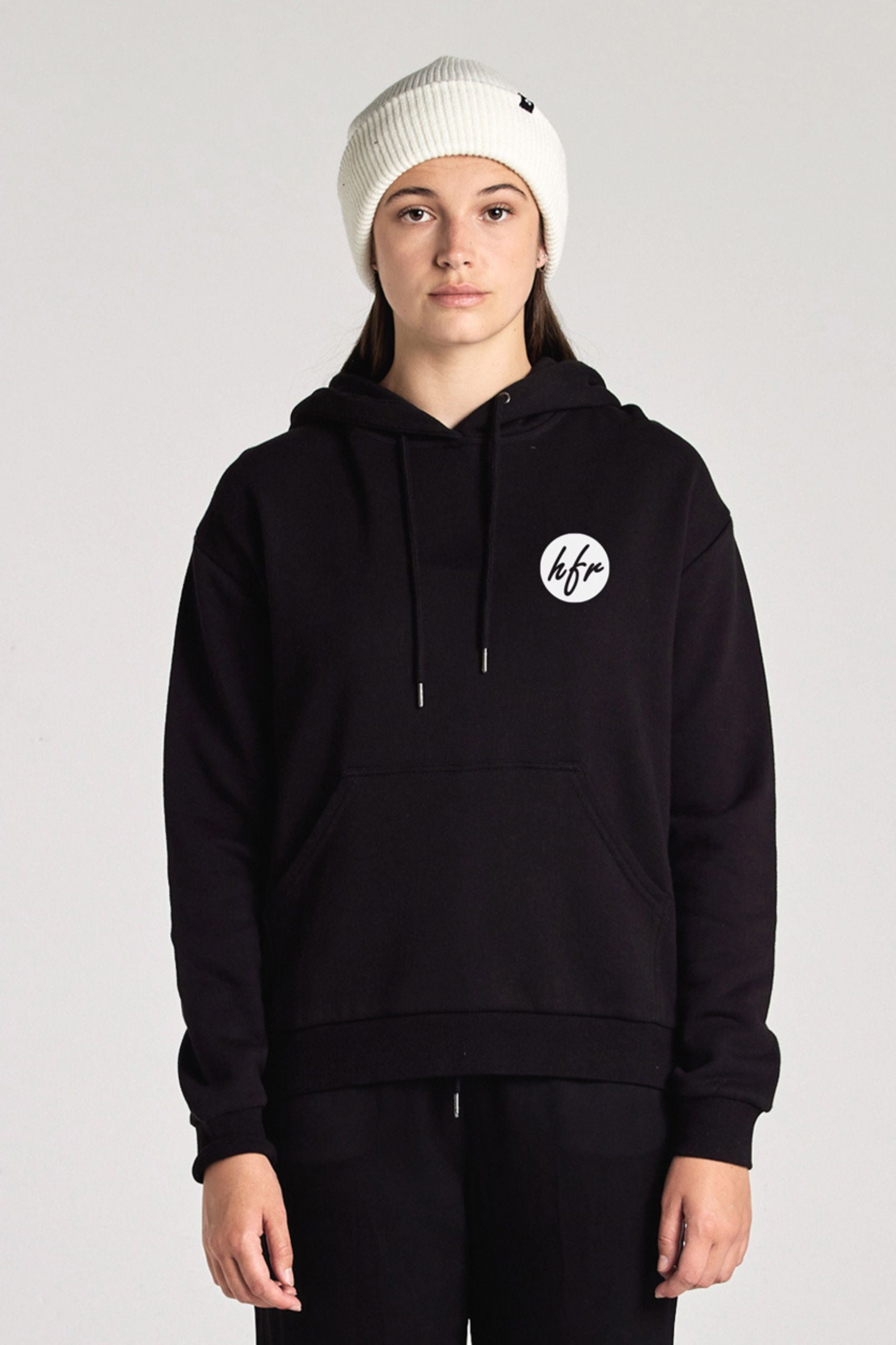 Huffer Slouch Hood/Sign Off in Black
