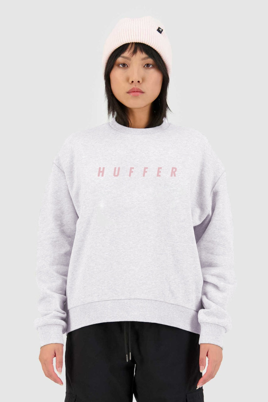 Huffer Slouch Crew 300/Italic - Silver Marle