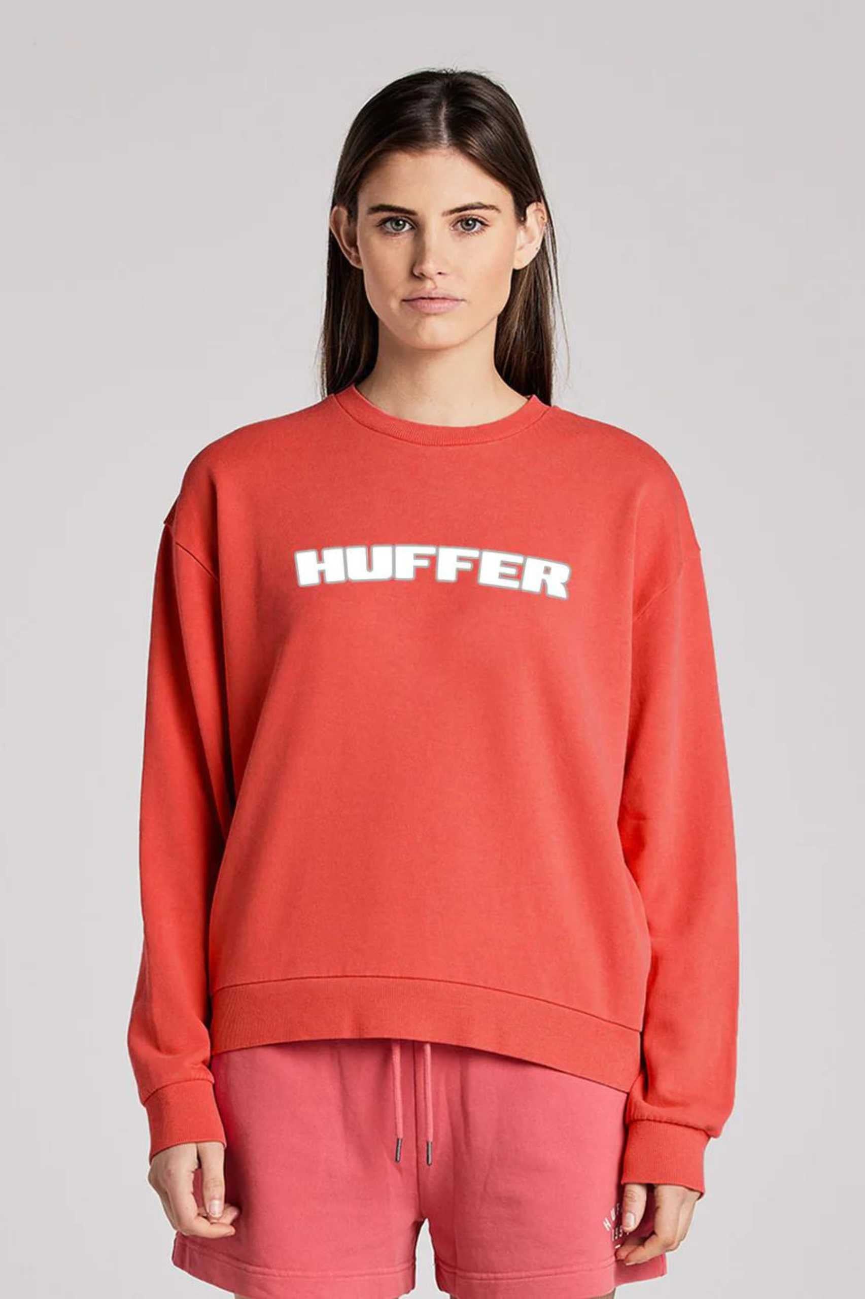 Huffer Slouch Crew/Cardinal - Red