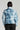 Huffer Womens Track Puffer Jacket in Blue Lake