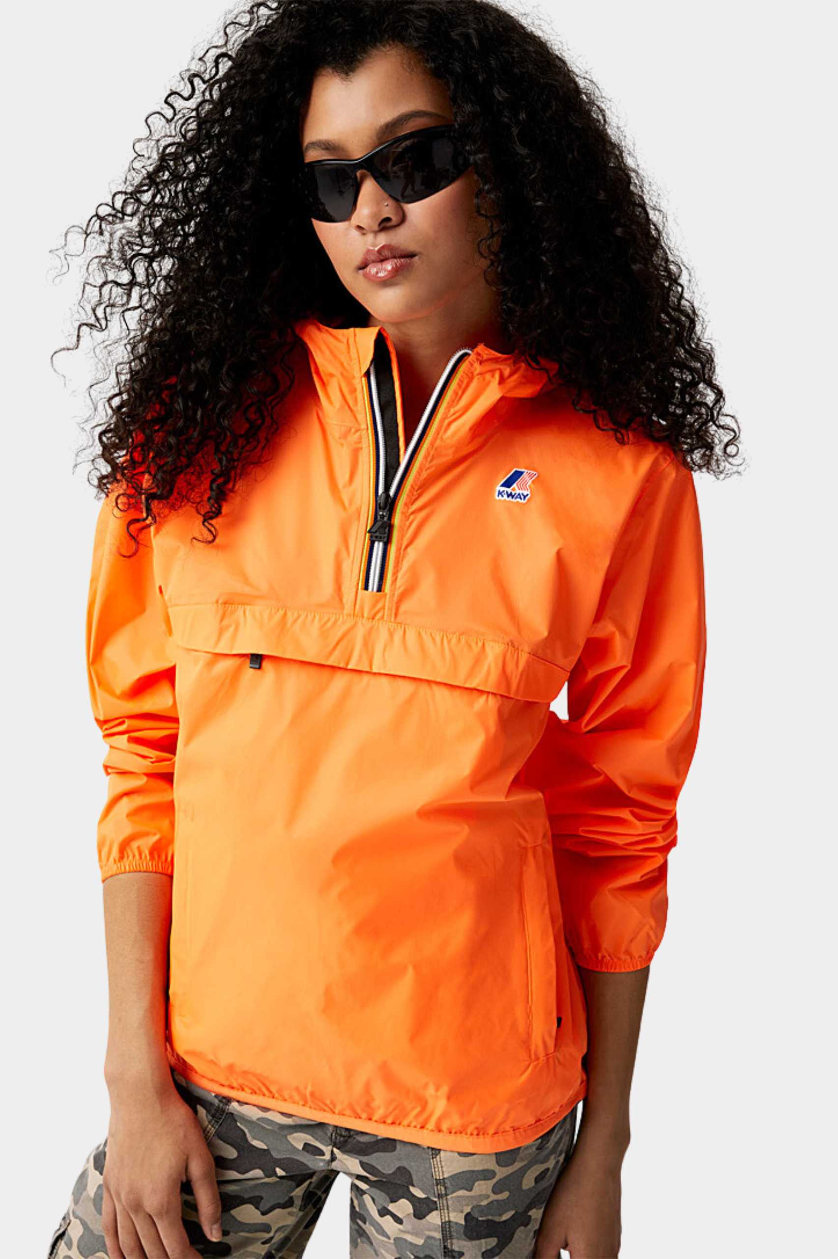 K-Way Le Vrai 3.0 Leon Unisex Jacket in Orange