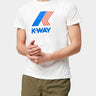 K-Way Pete Macro Logo Unisex Tee in White