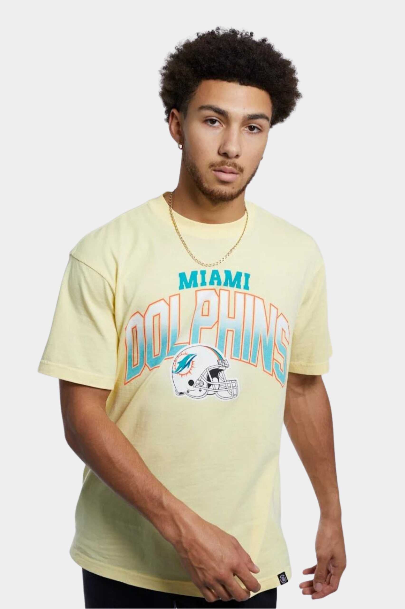 Majestic Miami Dolphins Vintage Sport Arch Graphic Tee