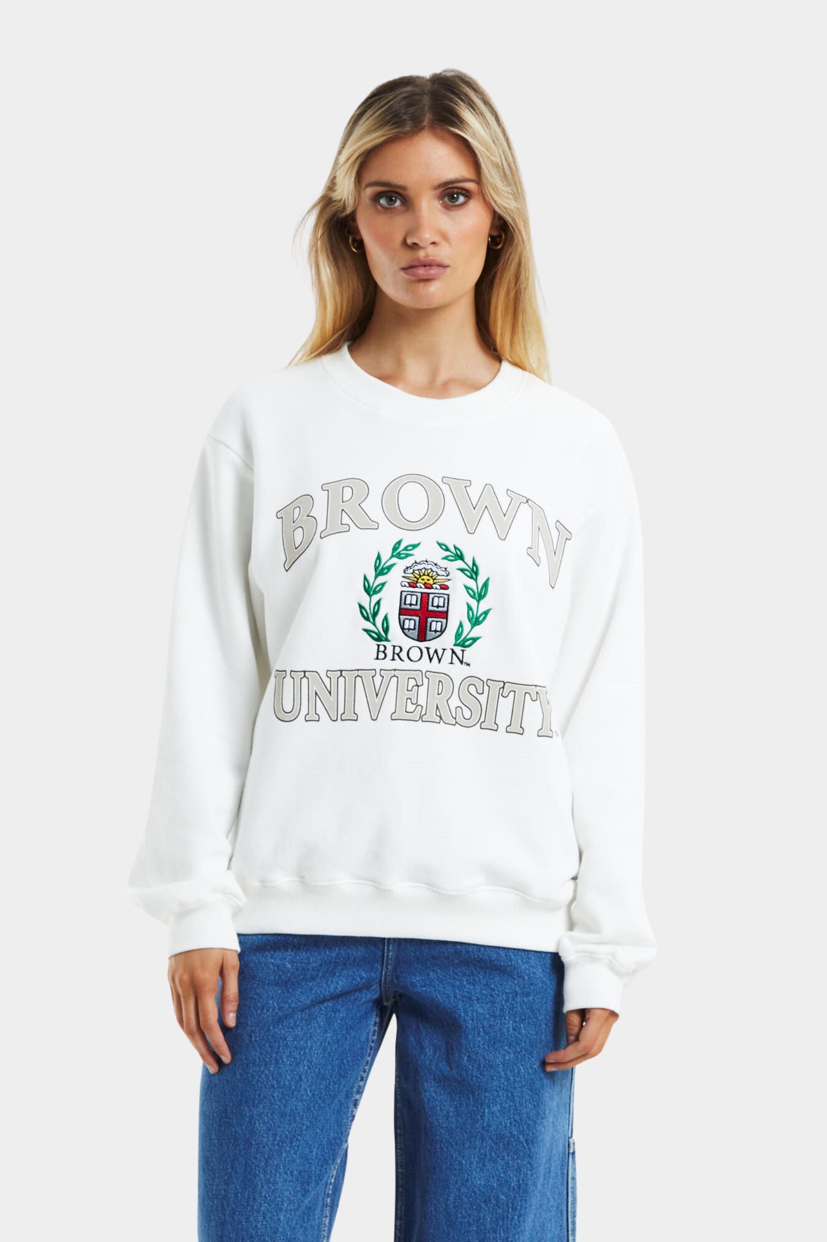 NCAA Brown University Vintage Reef Logo Crew Unisex