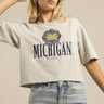 NCAA Michigan Crop Uni Stack Logo Tee