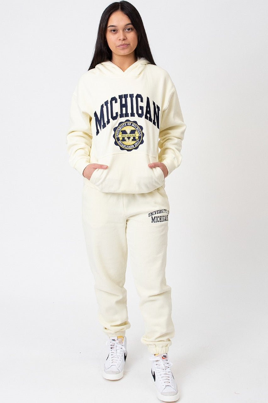 NCAA Michigan Pastel Pigment Dye Trackpants