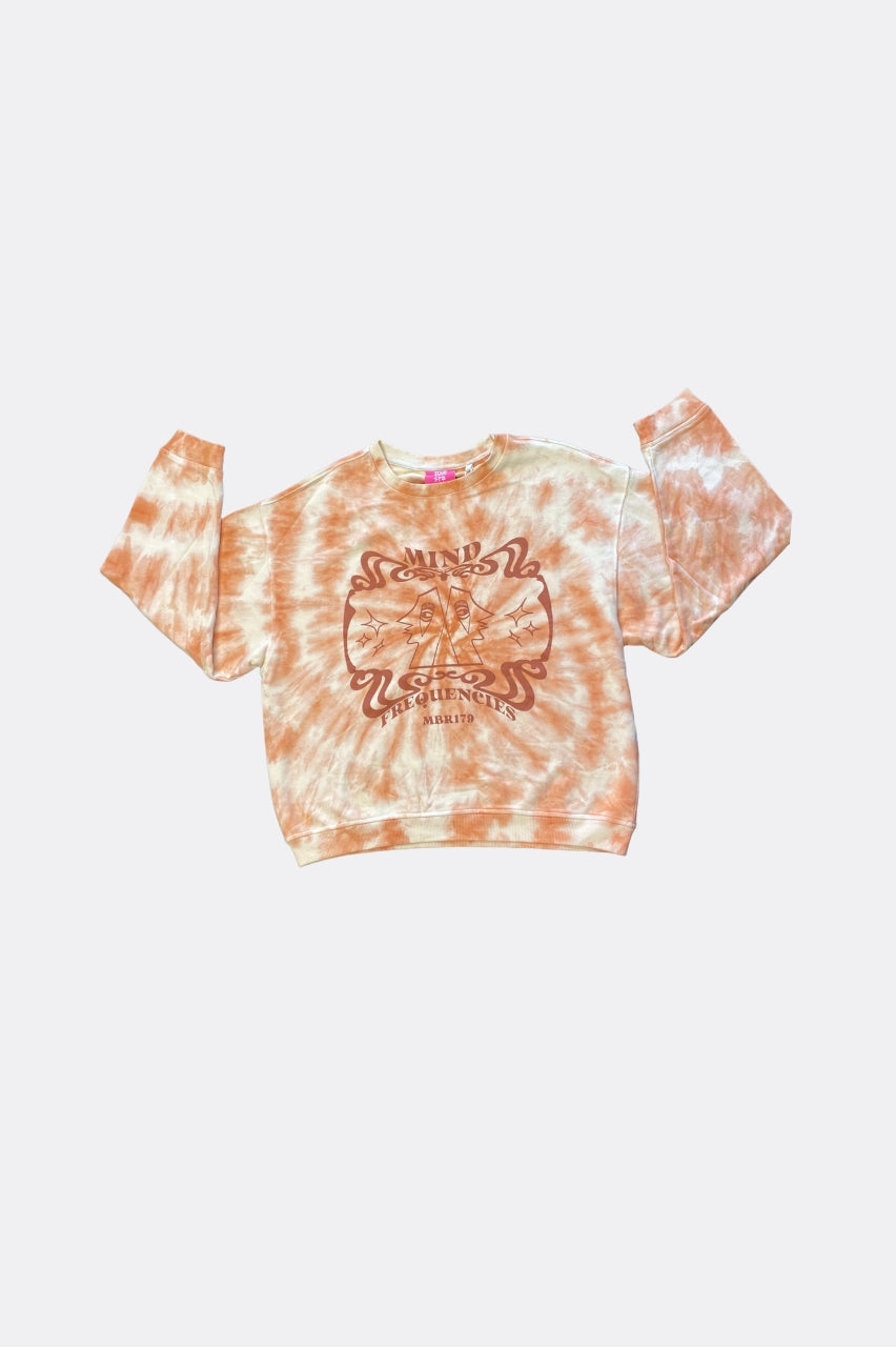 One Teaspoon Moblack Mind Frequencies Sweater Apricot Ice Tie Dye