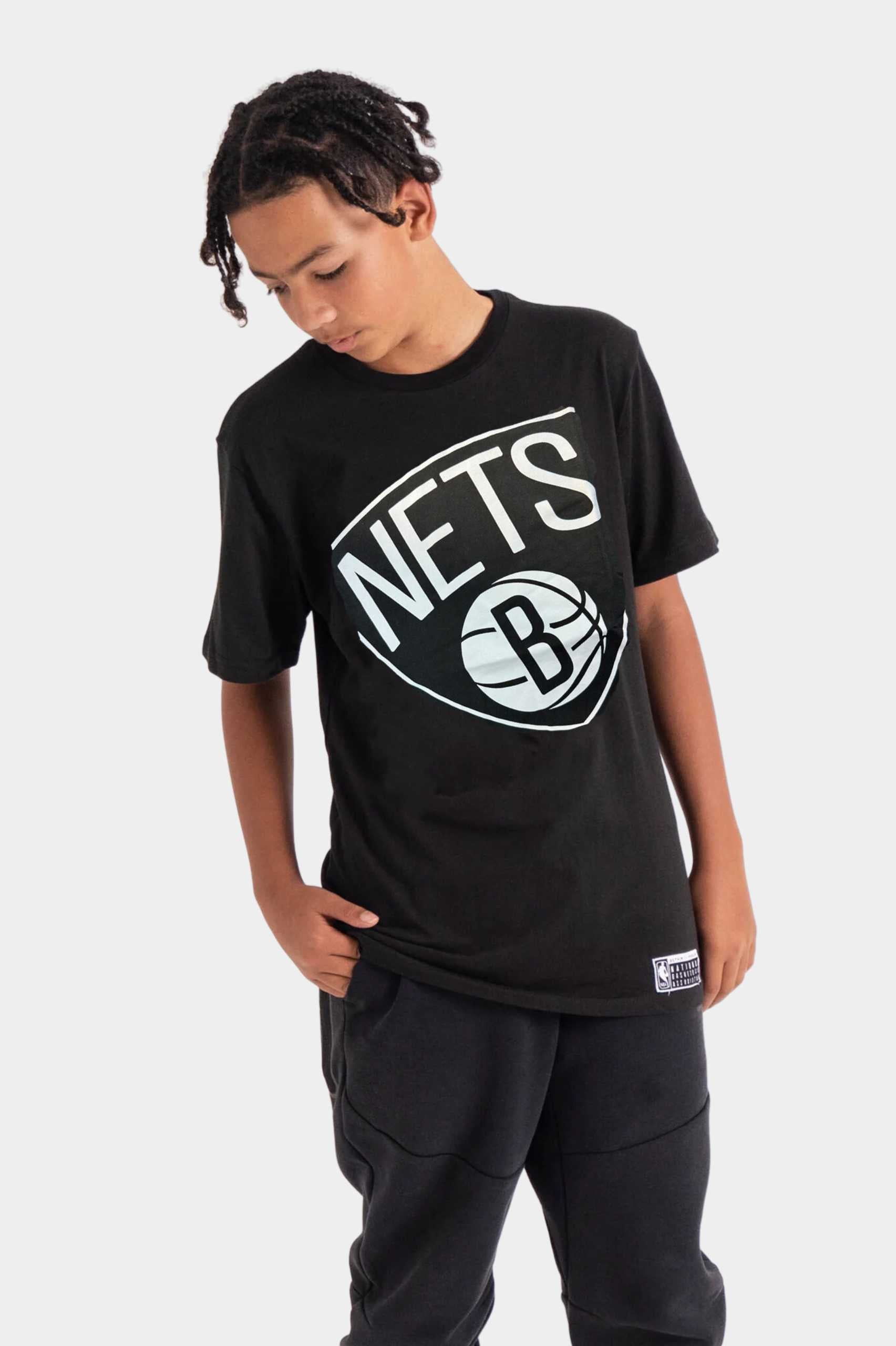 Outerstuff Brooklyn Nets Boxed Logo Tee - Youth