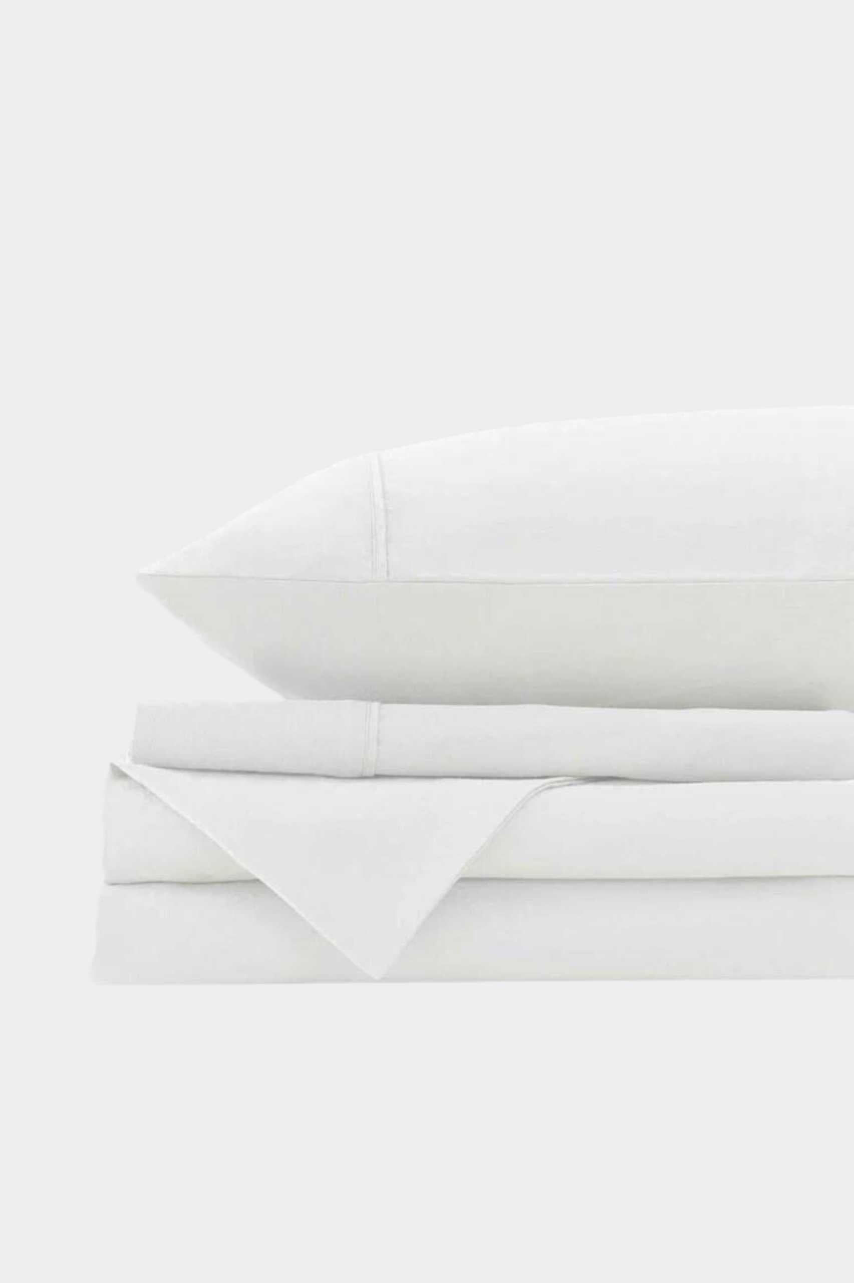 Relaxed Cotton Sheet Set White