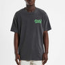 Rollas Mens I'm On Smoko Tee in Washed Black