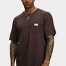 Rollas Trade Pocket Tee in Washed Brown
