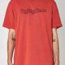 Rollas x Rolling Stone Old Gold Logo Tee - Washed Red
