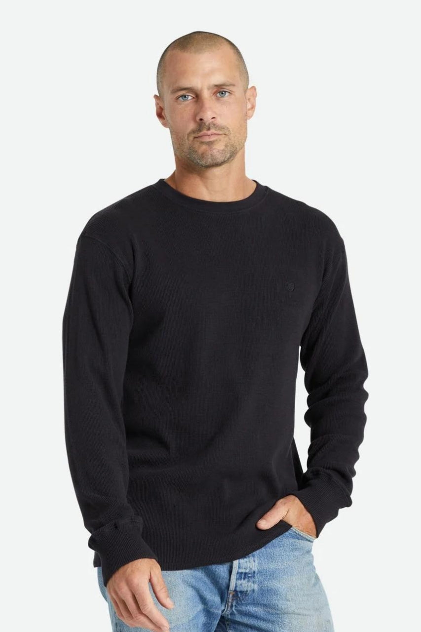 Brixton Reserve Thermal L/S Tee in Black