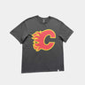 Majestic Calgary Flames Solid Logo Tee - Black