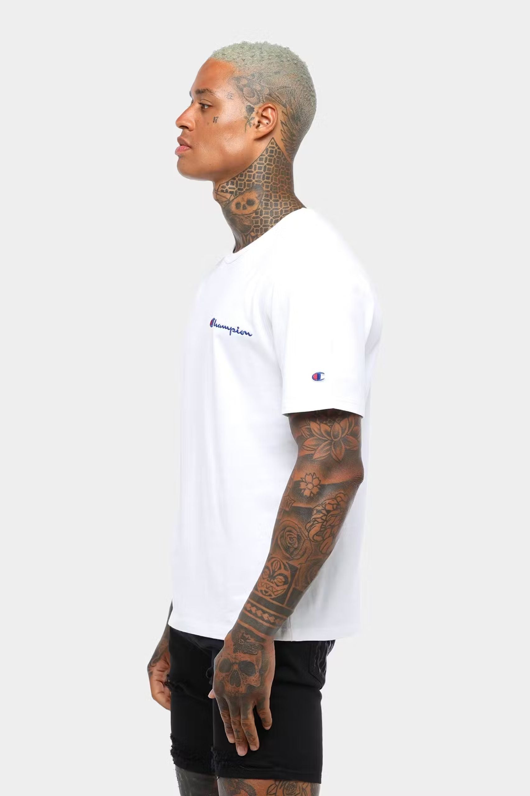 Champion Mens Heritage Tee in White