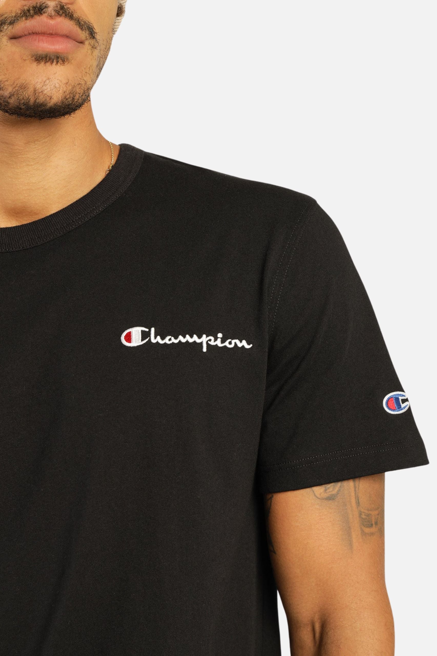 Champion Mens Heritage Tee in Black