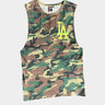 Majestic L.A Dodgers Muscle Tee - Camo/Green